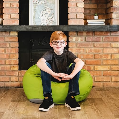 Big Joe Classic Bean Bag Chair, Sapphire Smartmax, Durable Polyester Nylon Blend, 2 feet Round