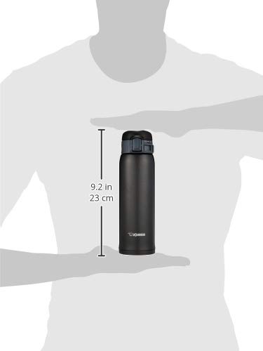 Zojirushi SM-SA60BA Stainless Steel Vacuum Insulated Mug, 1 Count (Pack of 1), Black, 20 oz.