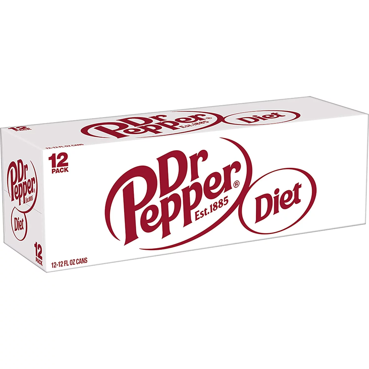 Diet Dr Pepper Soda 12oz Cans (Pack of 18)