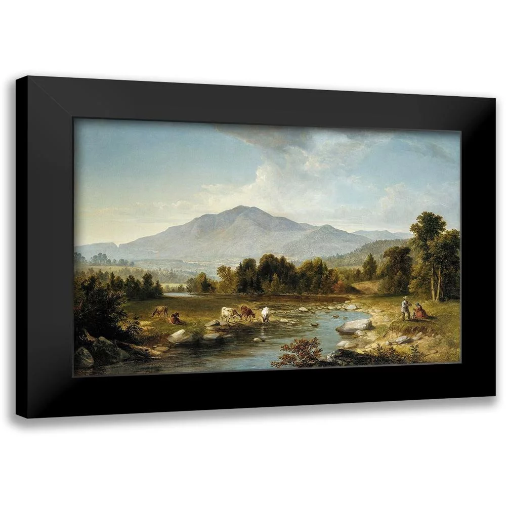 Durand, Asher Brown 14x11 Black Modern Framed Museum Art Print Titled - High Point: Shandaken Mountains