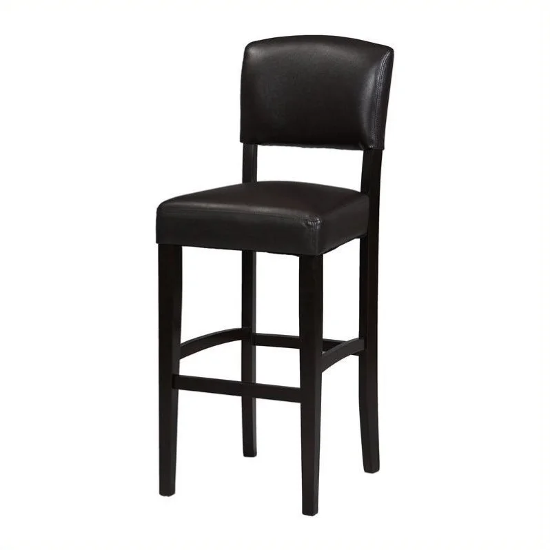 Linon Monaco Full Back Wood Counter Stool, 24