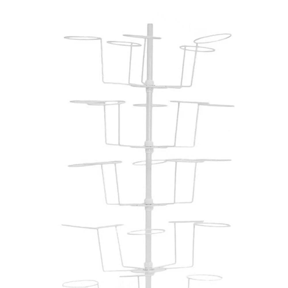 7 Tier Adjustable Rotating Hat Display Rack Retail Display Cap Stand 21.65x64.9in