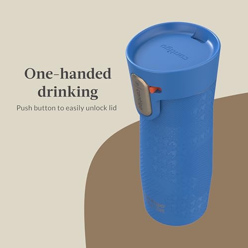 Contigo AUTOSEAL West Loop Vacuum-Insulated Stainless Steel Travel Mug with Easy-Clean Lid 20 oz Sake