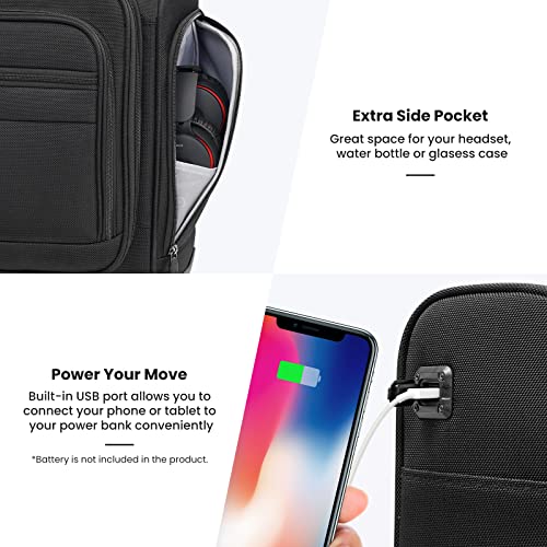Coolife Underseat Carry On Luggage Softside Lightweight Rolling Travel Bag Spinner Suitcase