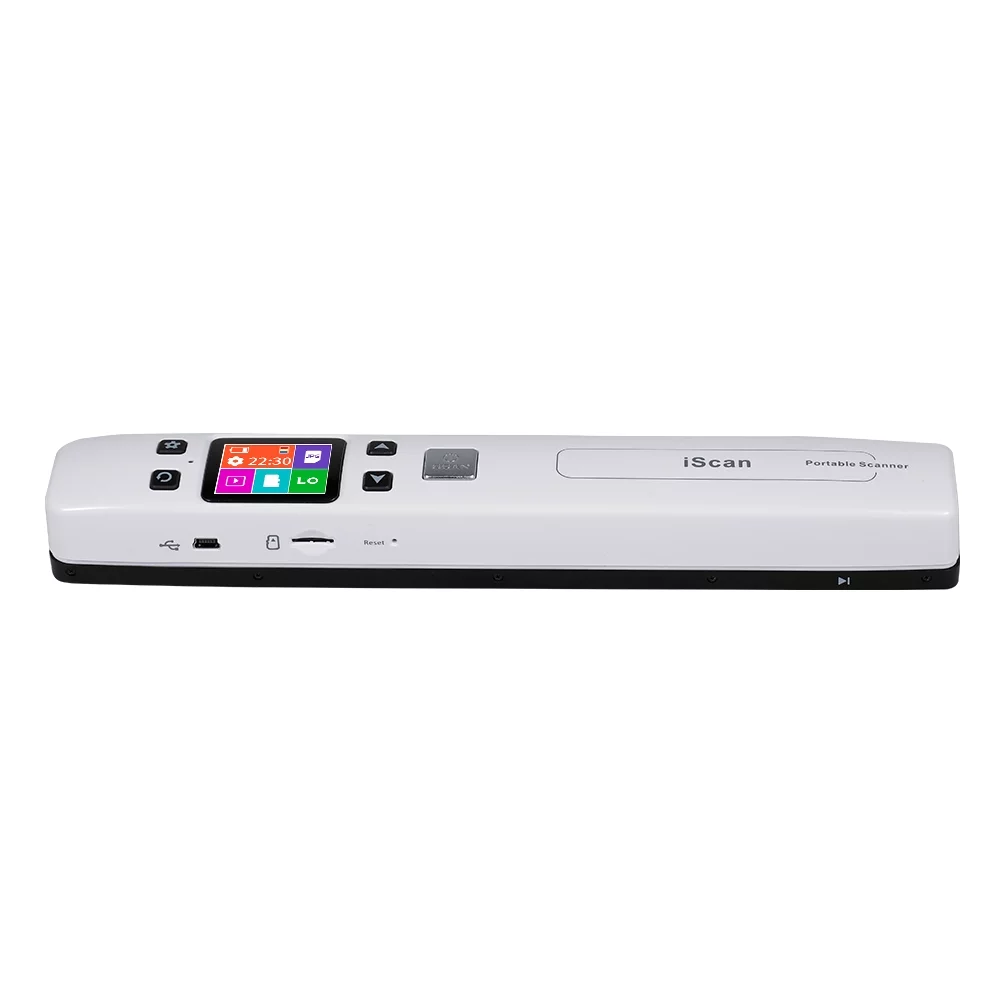 iScan 1050DPI Portable Scanner Color Scanning Receipts and Books TF Card Support
