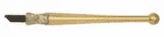 Fletcher 01713 Gold-Tip Designer II Narrow Head Glass Cutter with Solid Brass Contour Grip Handle