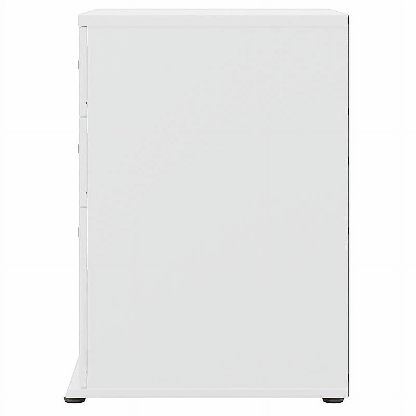 Pemberly Row Laundry Room Cabinet with Drawers in White - Engineered Wood