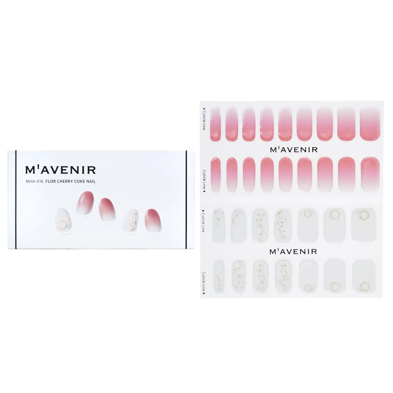 Mavenir Nail Sticker (Assorted Colour) - # Lollipops Nail  32pcs