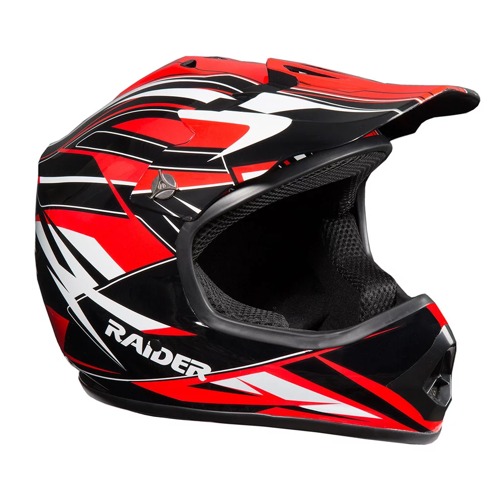 Raider GX3 Motocross Youth Helmet DOT Approved - Red - YS