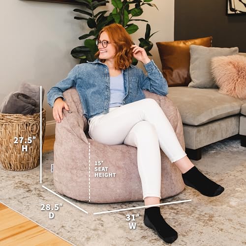 Big Joe Milano Lenox Denim Cobalt Beanbag Chair