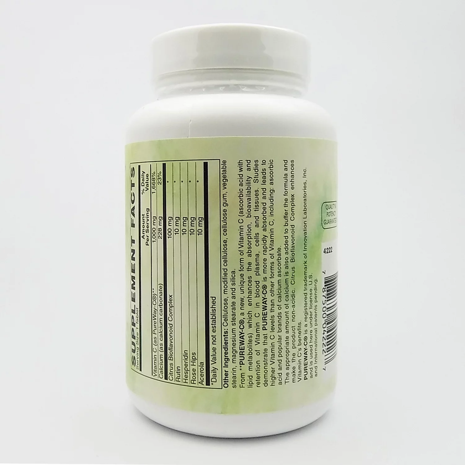 Holly Hill Health Foods, PureWay-C 1000 MG with 100 MG Bioflavonoids, Buffered, 90 Tablets