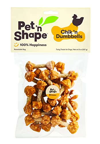 Pet 'n Shape Chik 'N Rice Dumbbells - All Natural Dog Treats, Chicken, 32 oz