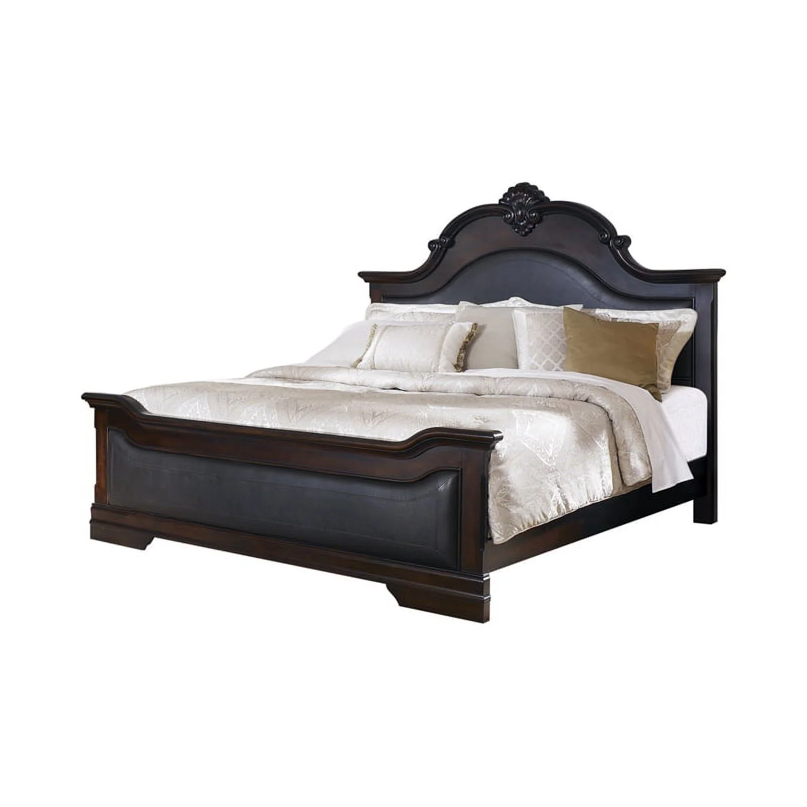 Cambridge Carved Bedroom Set Cappuccino