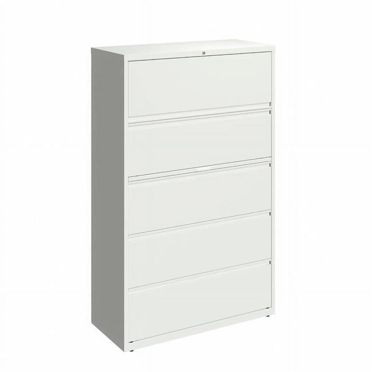 42 in. 5-Drawer Lateral File Cabinet - White