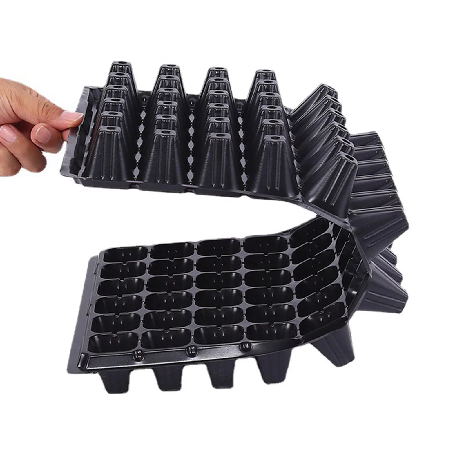 10 Pieces Seedling Trays, Seedling Starter Trays,Pet ,Microgreens Trays ,Durable Growing Trays with Holes, Propagation Tray 100g