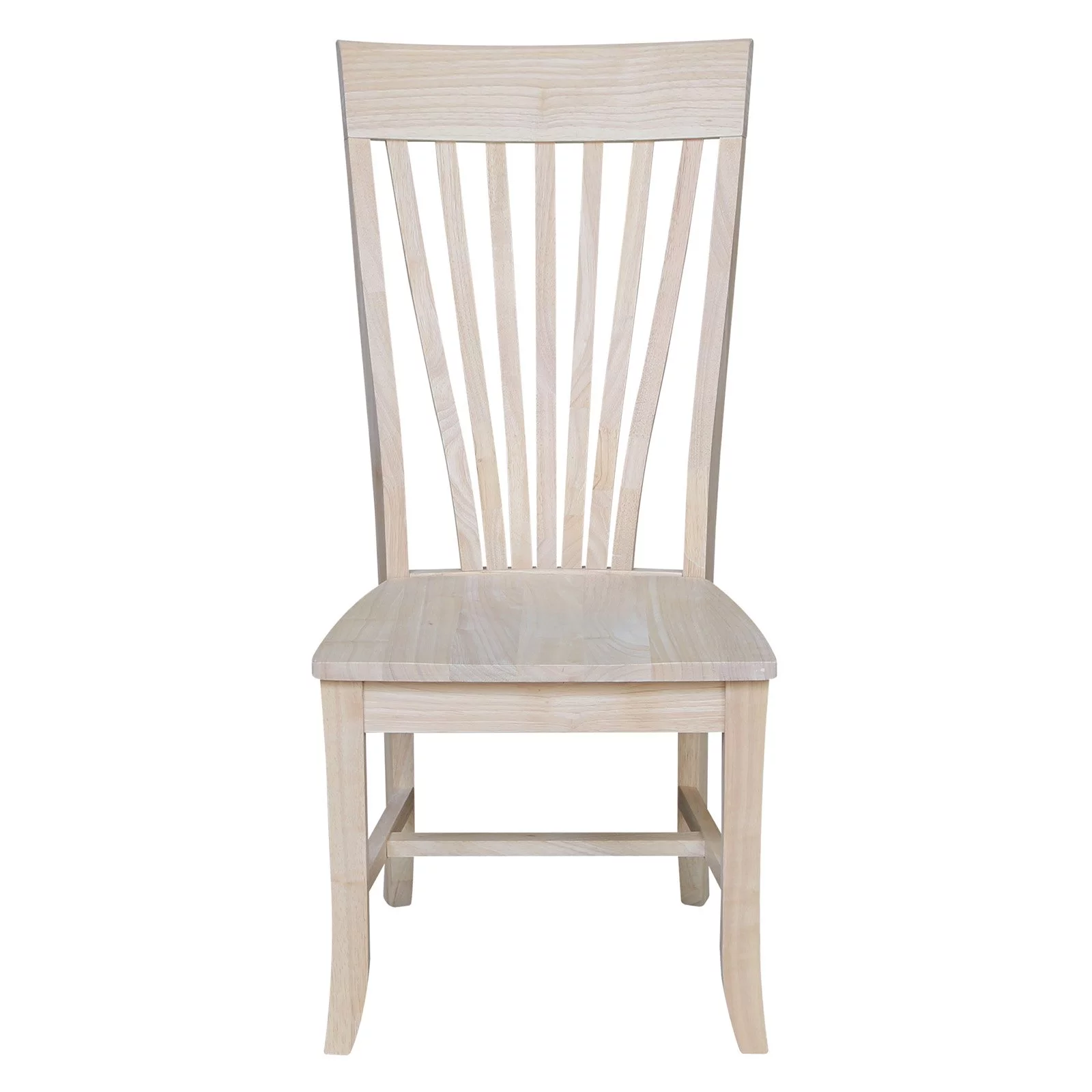 Amanda Solid Wood Chairs - Set of 2 - Unfinished