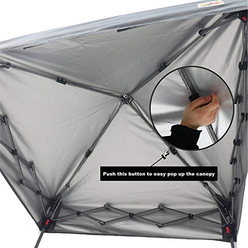 ABCCANOPY Pop Up Canopy - Outdoor Patio Portable Canopy Tent Heavy Duty for Backyard and Deck with 4 Sandbags(White, 10x10)