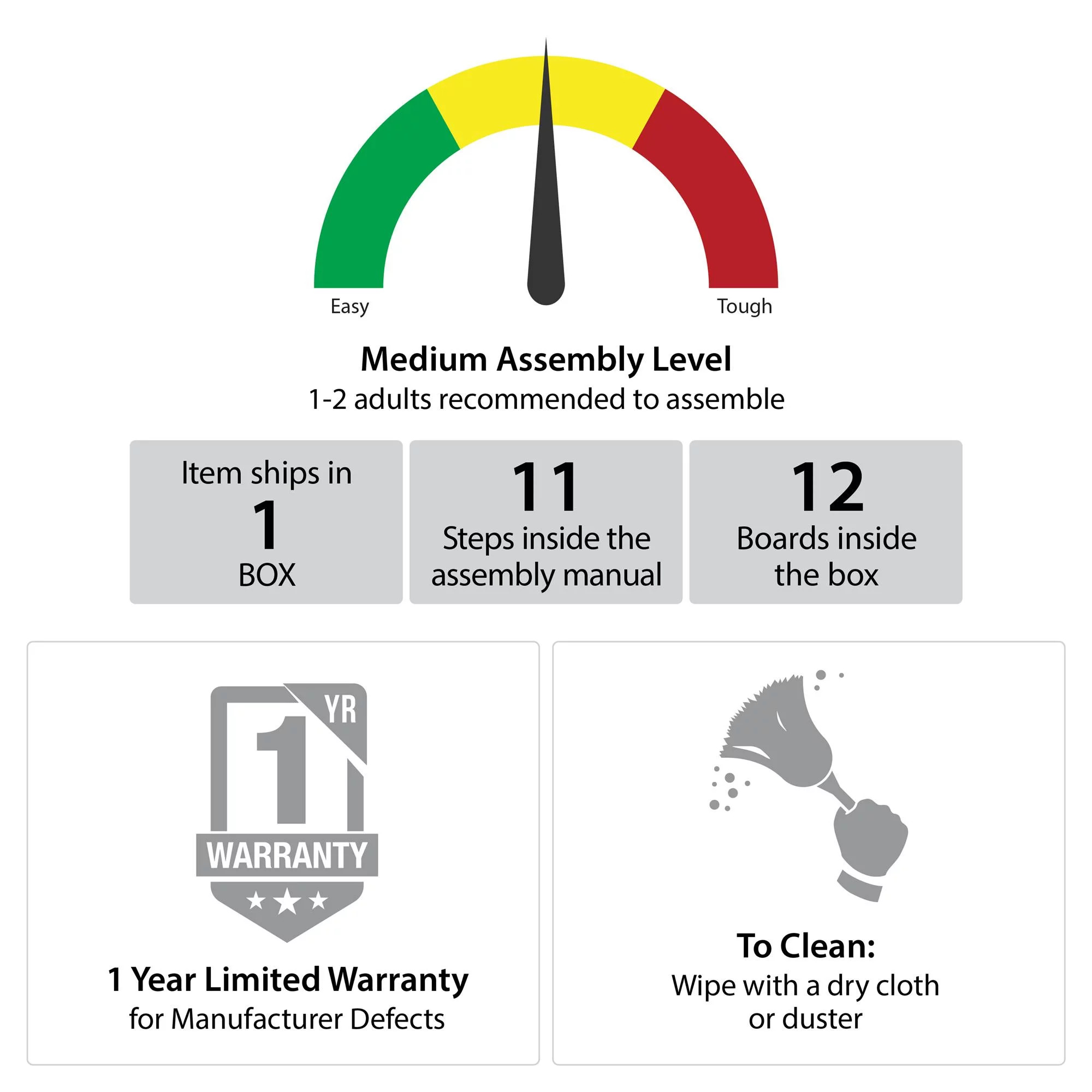 Ameriwood Home Pinola Single Pedestal Computer Desk, Gray Oak