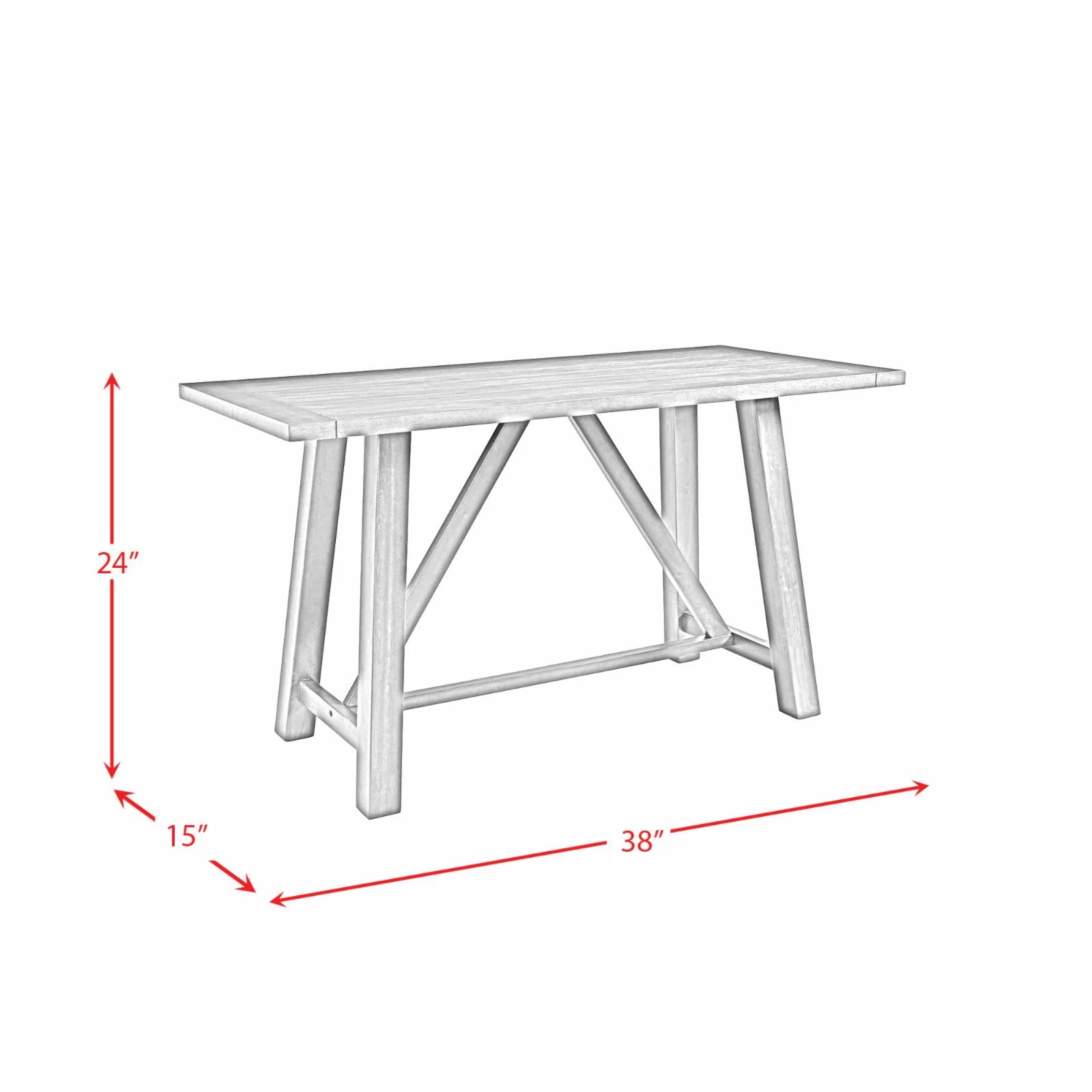 Regan 6PC Counter Height Dining Set in Cherry Table  4 Side Chairs and Bench