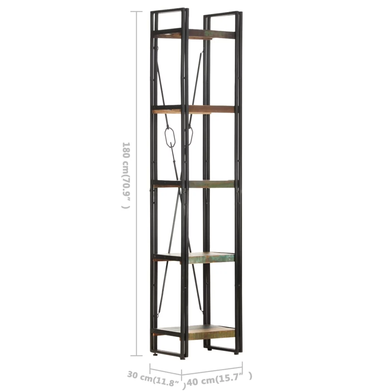 Suzicca 5-Tier Bookcase 15.7