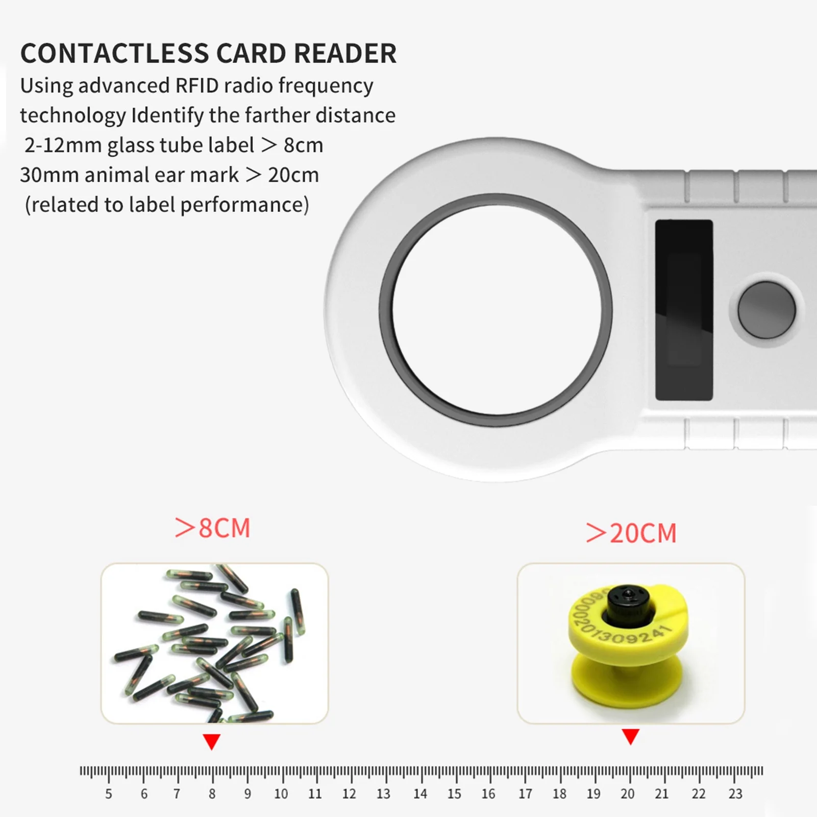 Spirastell Scanner,Oled Screen 134.2khzEmid Iso11784/iso11785 Cat ChipEmid Animal Cat Chip Verification Handheld 128 FunctionScanner 134.2khz Iso11784/iso11785 Cat