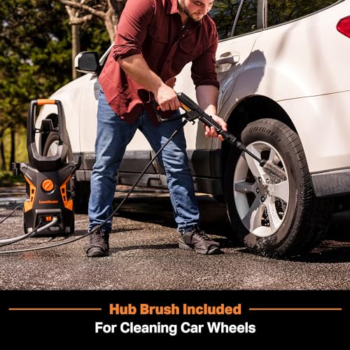 LawnMaster LT506-2000A Electric Pressure Washer 13 Amp 1.4 GPM 2300 Max PSI with Foam Bottle CSA Certified