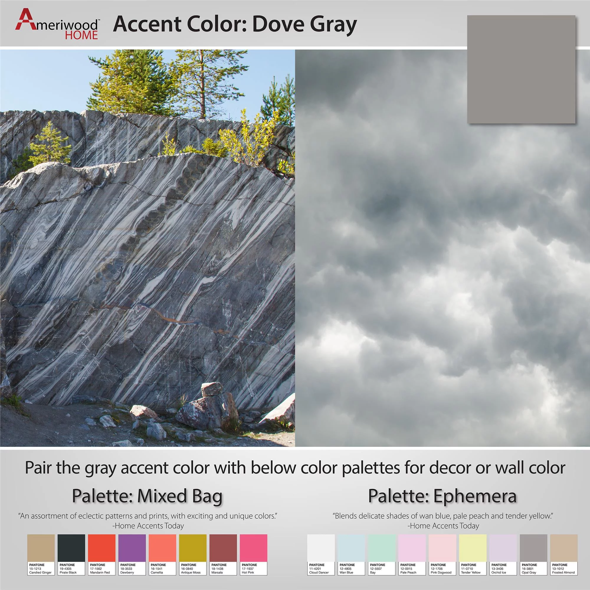 Ameriwood Home Parsons Computer Desk with Drawer, Chevron