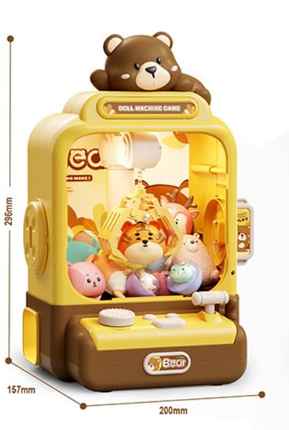 Claw Machine for Kids,Bear Small Mini Vending Machine with 20Pcs Prizes