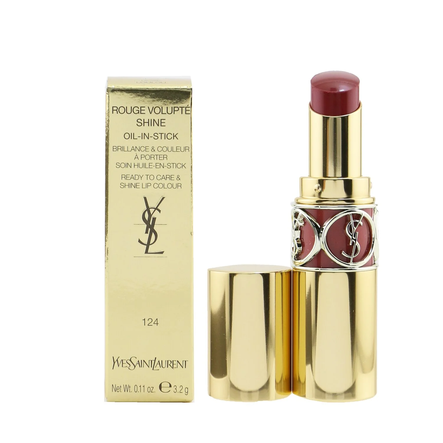 Yves Saint Laurent Rouge Volupte Shine - # 130 Burnt Suede  3.2g/0.11oz