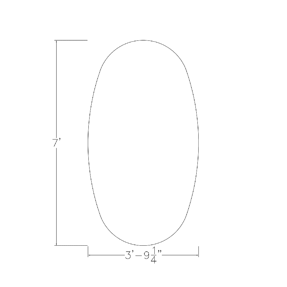 7x4 Boat-Oval Conference Room Table Power And Data Silver Post Legs