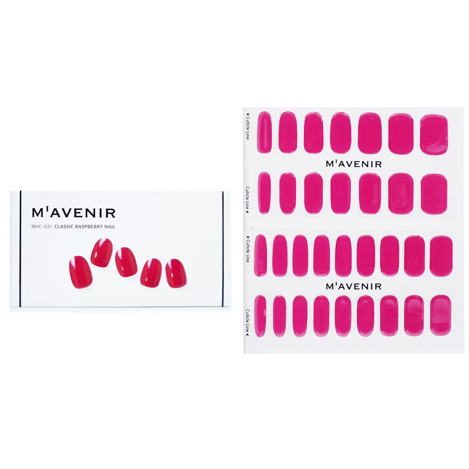 Mavenir Nail Sticker (Pink) - # Glass Soft Pink Nail  32pcs