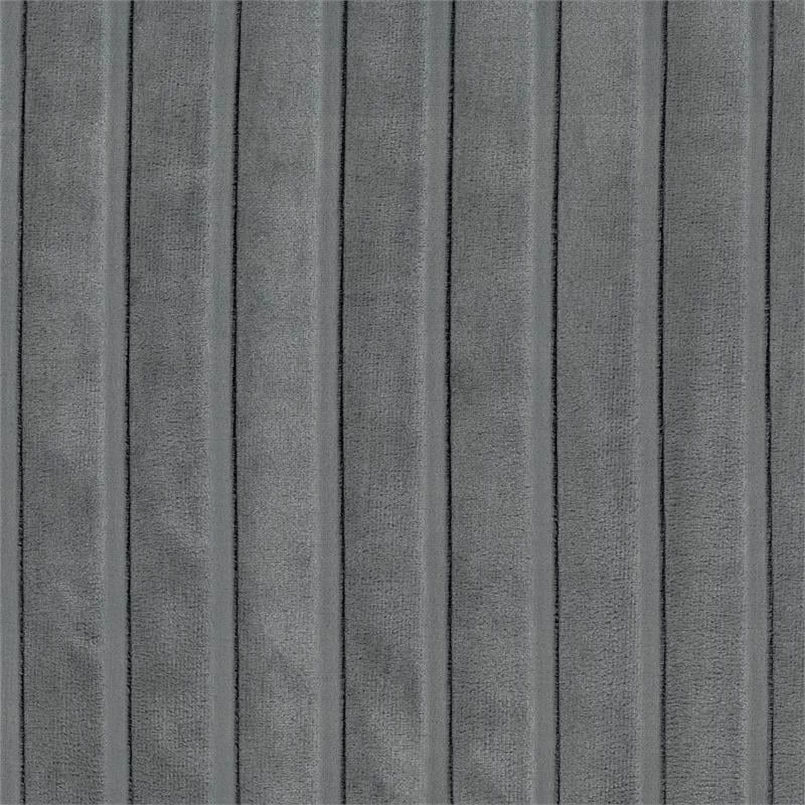 Lexicon Glenbury Velvet Full Upholstered Bed in Pleated Dark Gray