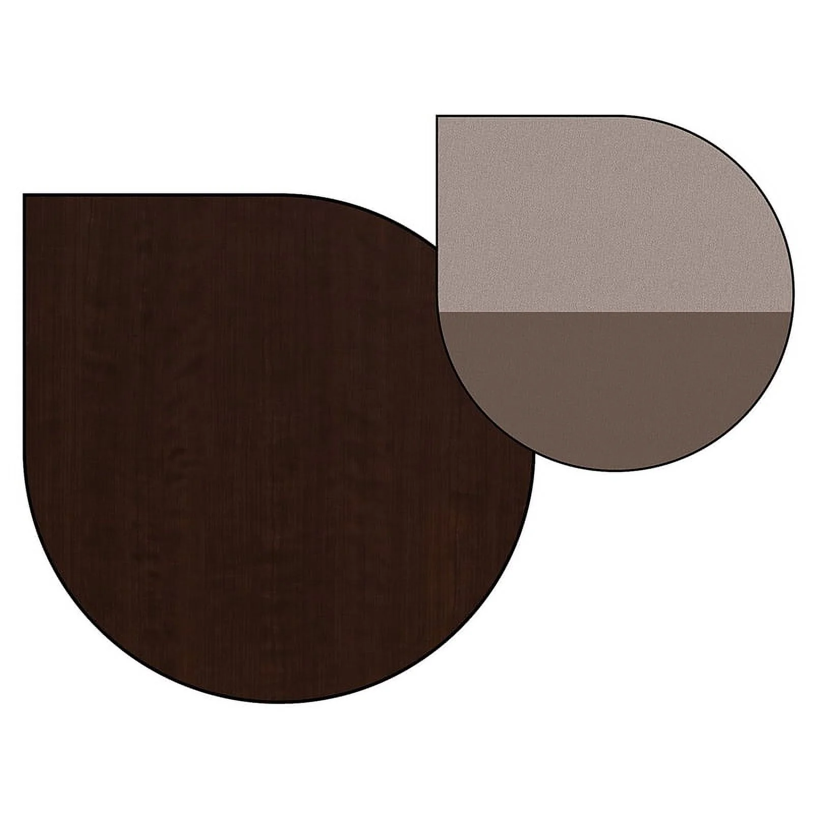 Scranton & Co Furniture 60W Two Person Straight Desk Office Suite in Cherry