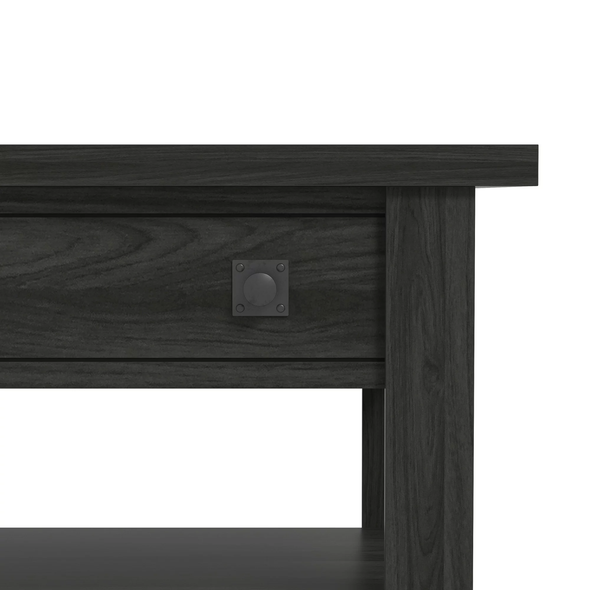 Hillsdale Coover Wood Rectangle Lift Top Coffee Table, Black