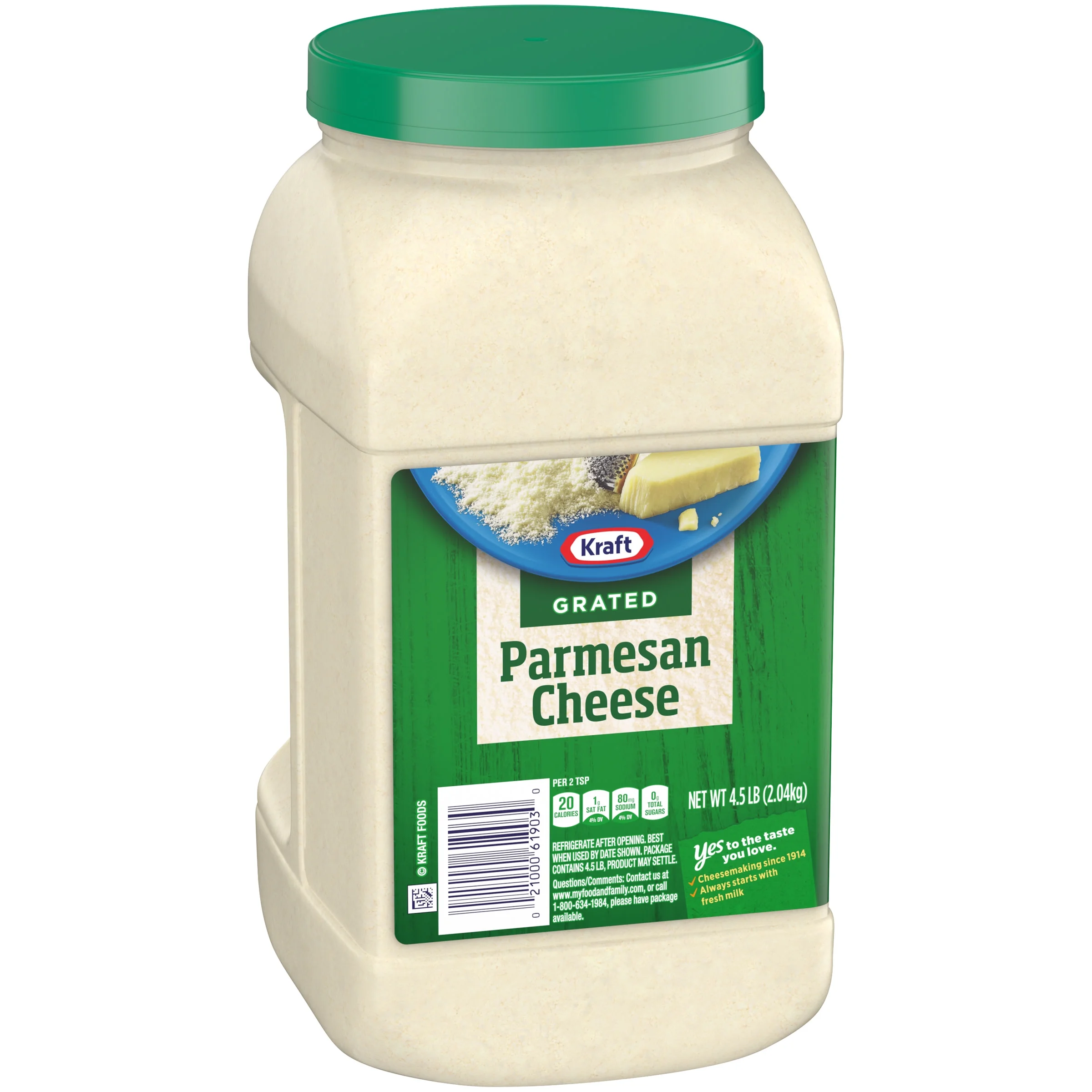 Kraft Parmesan Grated Cheese, 4.5 lb Jug