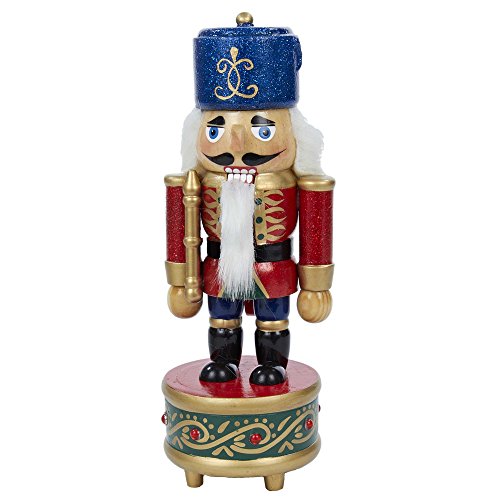 Kurt S. Adler 8.5-Inch Wooden Musical Soldier Nutcracker