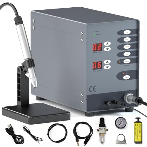 Automatic Jewelry Welder, CNC Spot Welder Machine 110V 100W, Pulse Argon Arc Permanent Jewelry Welding Kit, 50A-600A for DIY Jewelry Repair Gold Hardware Workpiece Welding