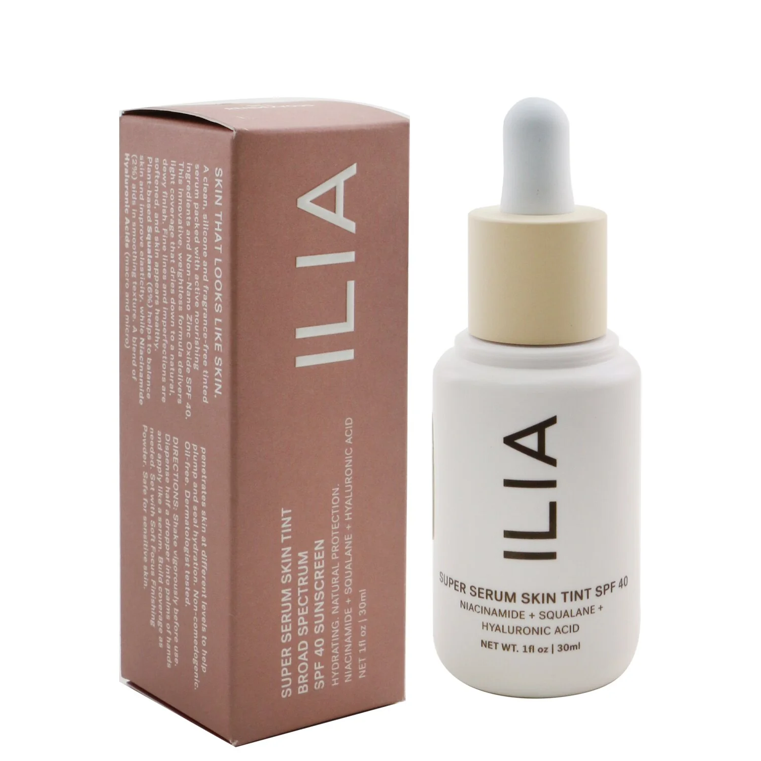 ILIA Super Serum Skin Tint SPF 40 - # ST12 Kokkini (Medium With Neutral Warm Undertones)  30ml/1oz
