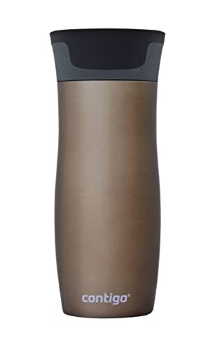 Contigo West Loop Autoseal Travel Mug, Stainless Steel Thermal Mug, Vacuum Flask, Leakproof Tumbler, Coffee Mug with BPA-Free Easy-Clean Lid