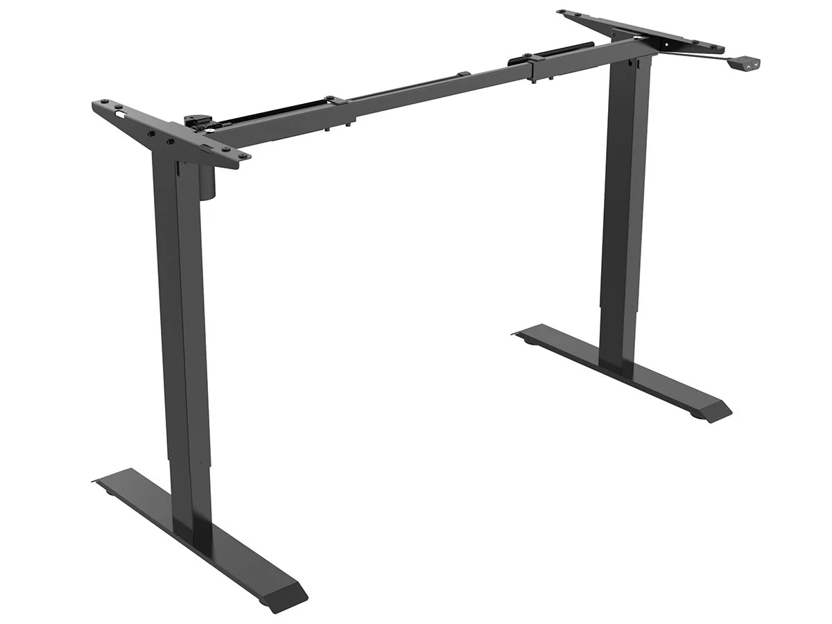 Monoprice Single Motor Sit-Stand Desk - Black, Back to Basics Electric, 32.4 x 18.9 x 27.9 Inches, Lifts & Lowers Up To 154lbs - Workstream Collection