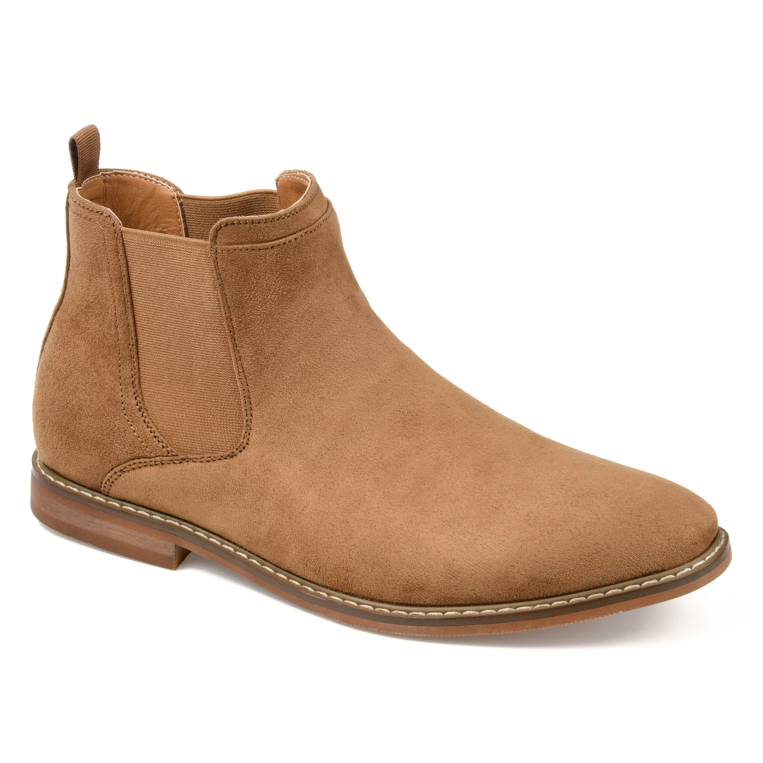 Vance Co. Mens Marshall Wide Width Tru Comfort Foam Pull-on Round Toe Chelsea Boot