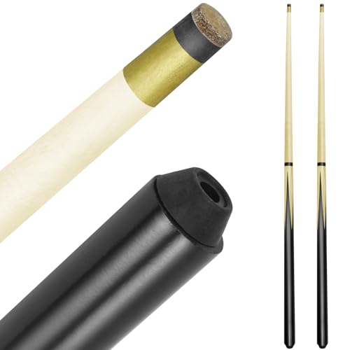 Pool Cue Stick Billairds Cue Stick with 11mm Fiber Leather tip Pool Stick 36inch Billiard Cue Sticks Set of 2