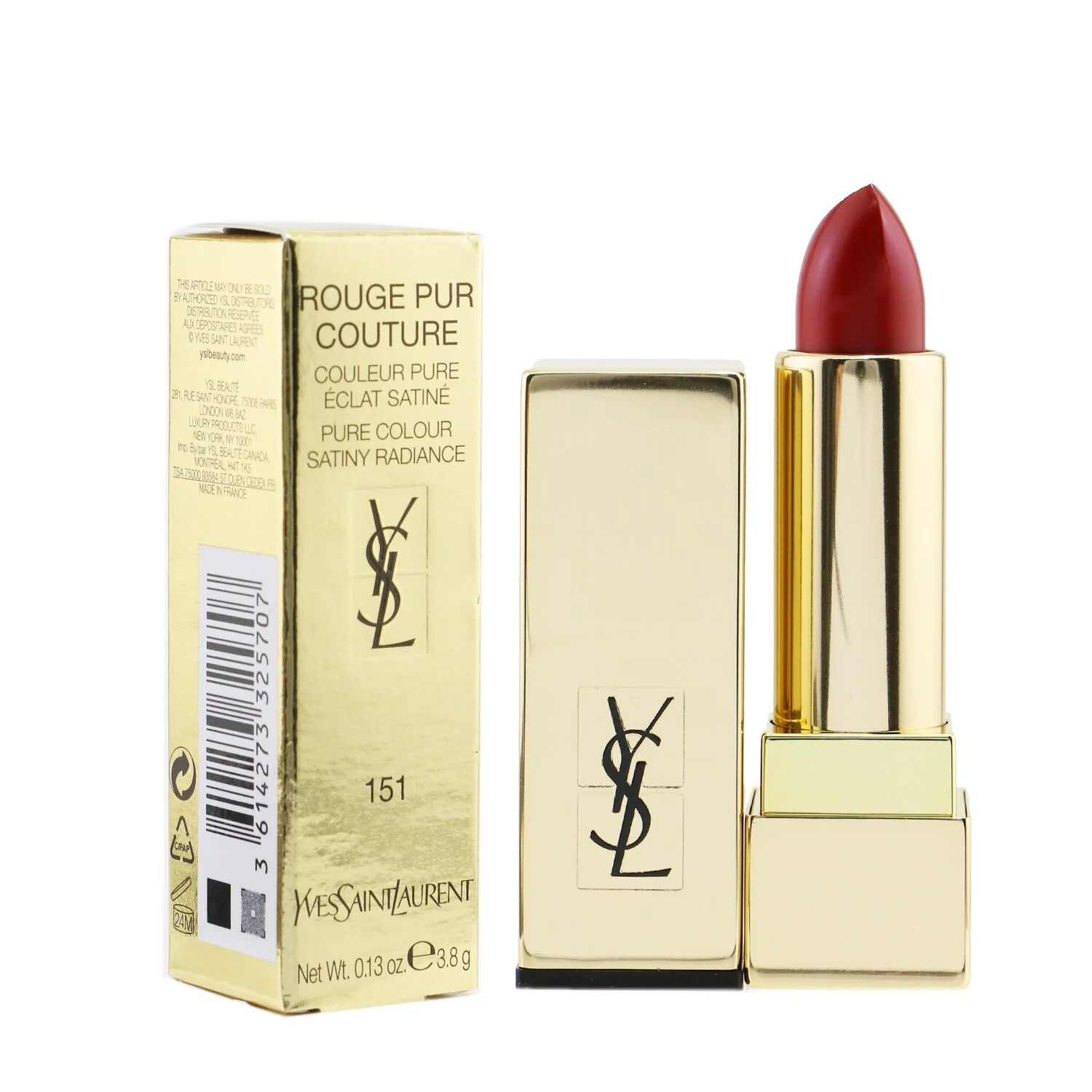 Yves Saint Laurent Rouge Pur Couture - #157 Nu Inattendu  3.8g/0.13oz