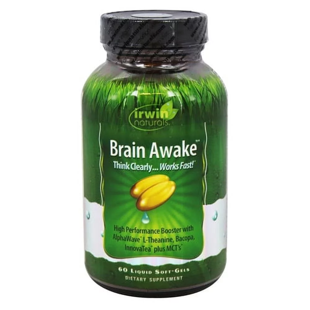 Irwin Naturals Brain Awake Liquid Softgels, 60 Ea