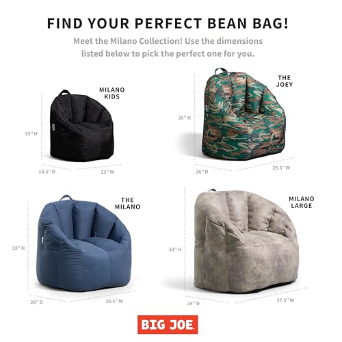 Big Joe Milano Lenox Denim Cobalt Beanbag Chair