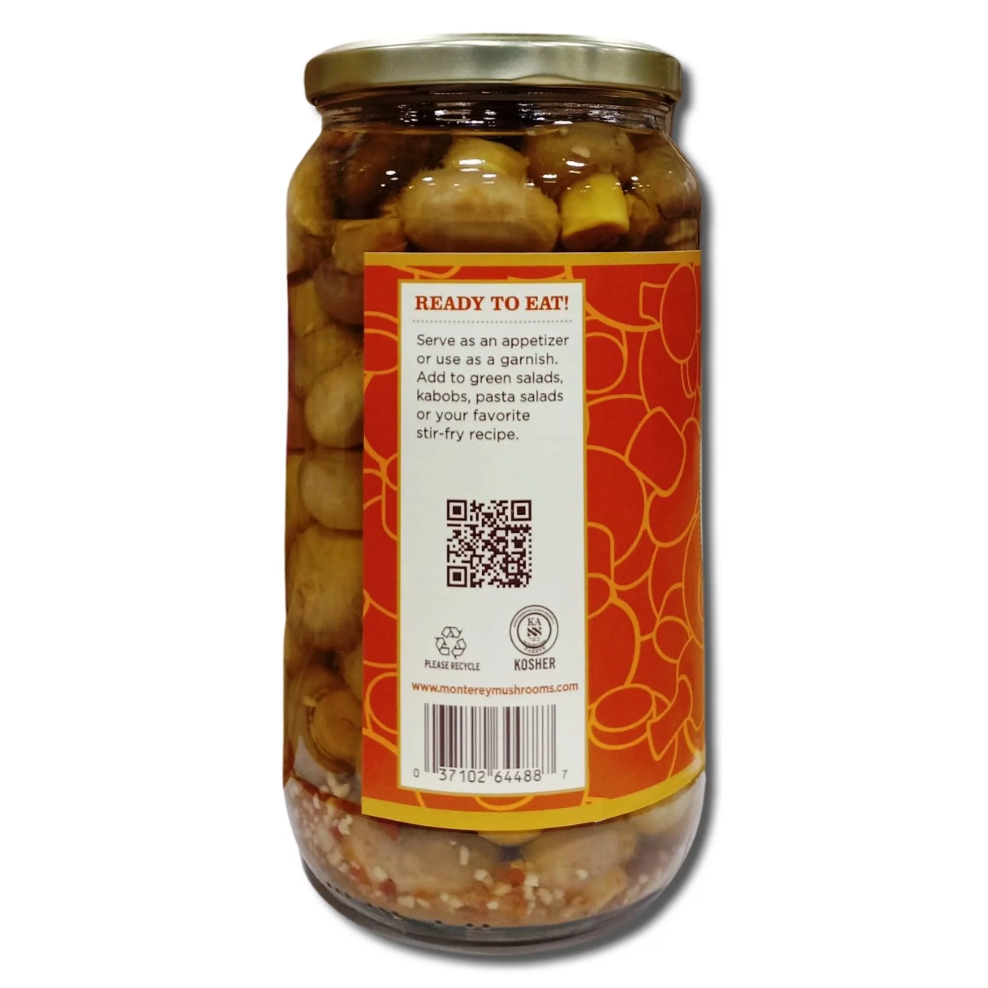 Marinated Mushrooms Value Pack | Bundled by Tribeca Curations | 32 Ounce Jar | Garlic Recipe | Pack of 2