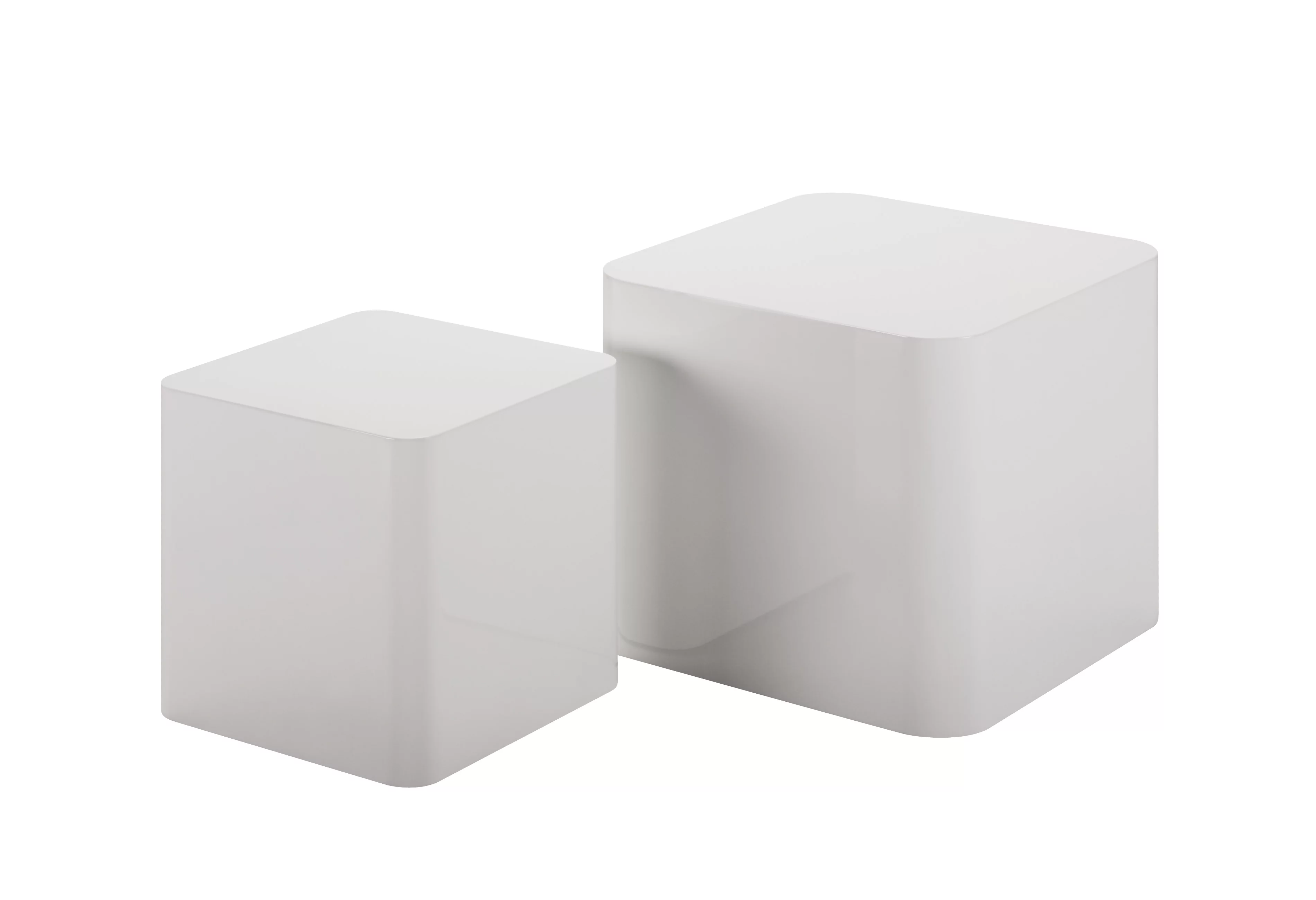 MDF Nesting table/side table/coffee table/end table(white),for living room,office,bedroom,White