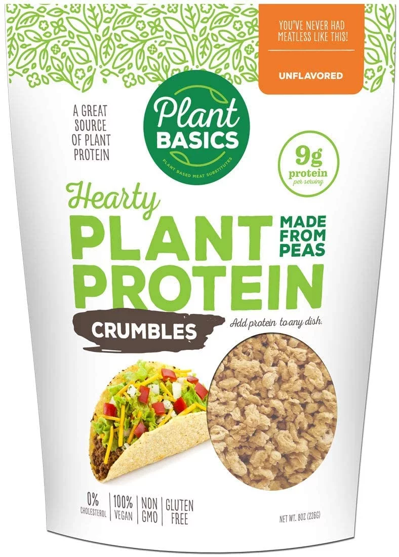 Plant Basics - Hearty Plant Protein - Variety Pack, 4 Bags, Gluten Free, Vegan, Meat Substitute