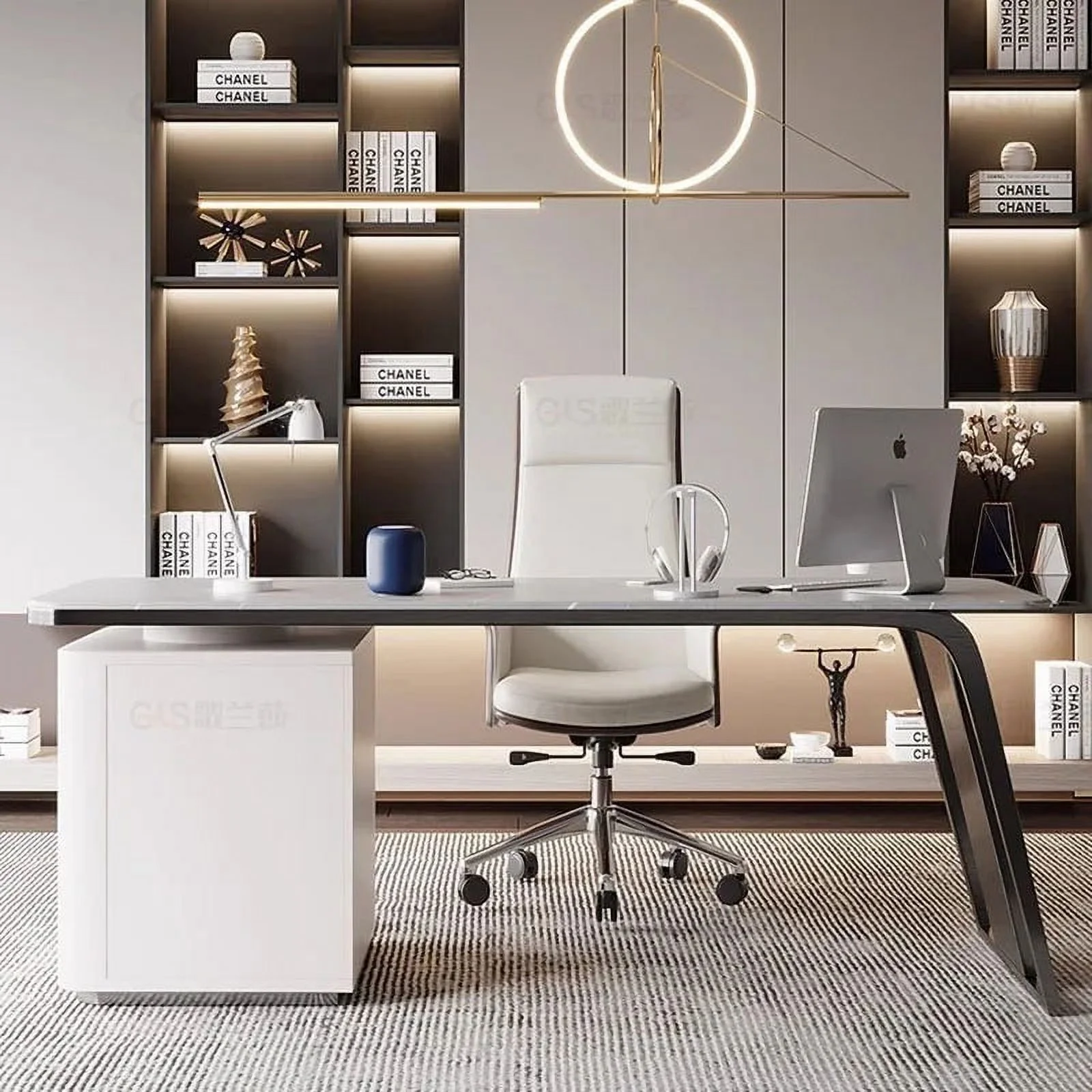 Workstation Writing Desk Table Metal Gaming Drawers Office Desks Modern Bedroom Coffee Tavolo Scrivania Ufficio Furniture