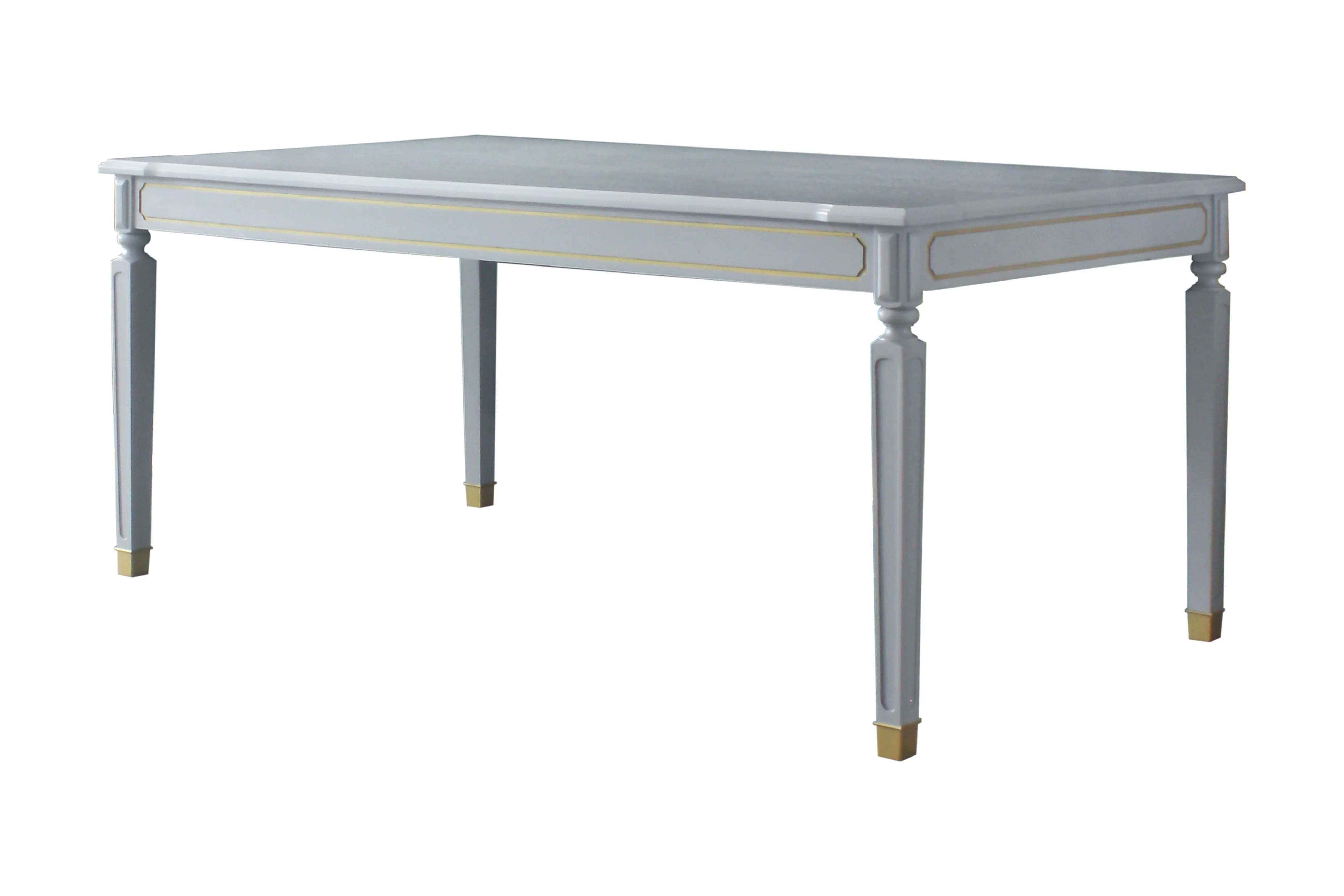 ACME House Marchese Dining Table, Pearl Gray Finish 68860